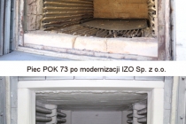 Przykład remontu kapitalnego pieca komorowego POK73