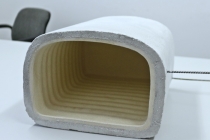 Mufla ceramiczna z grzałką i masą nazwojową ("na gotowo")